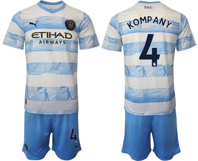 Men 2022-2023 Club Manchester City blue #4 Soccer Jersey